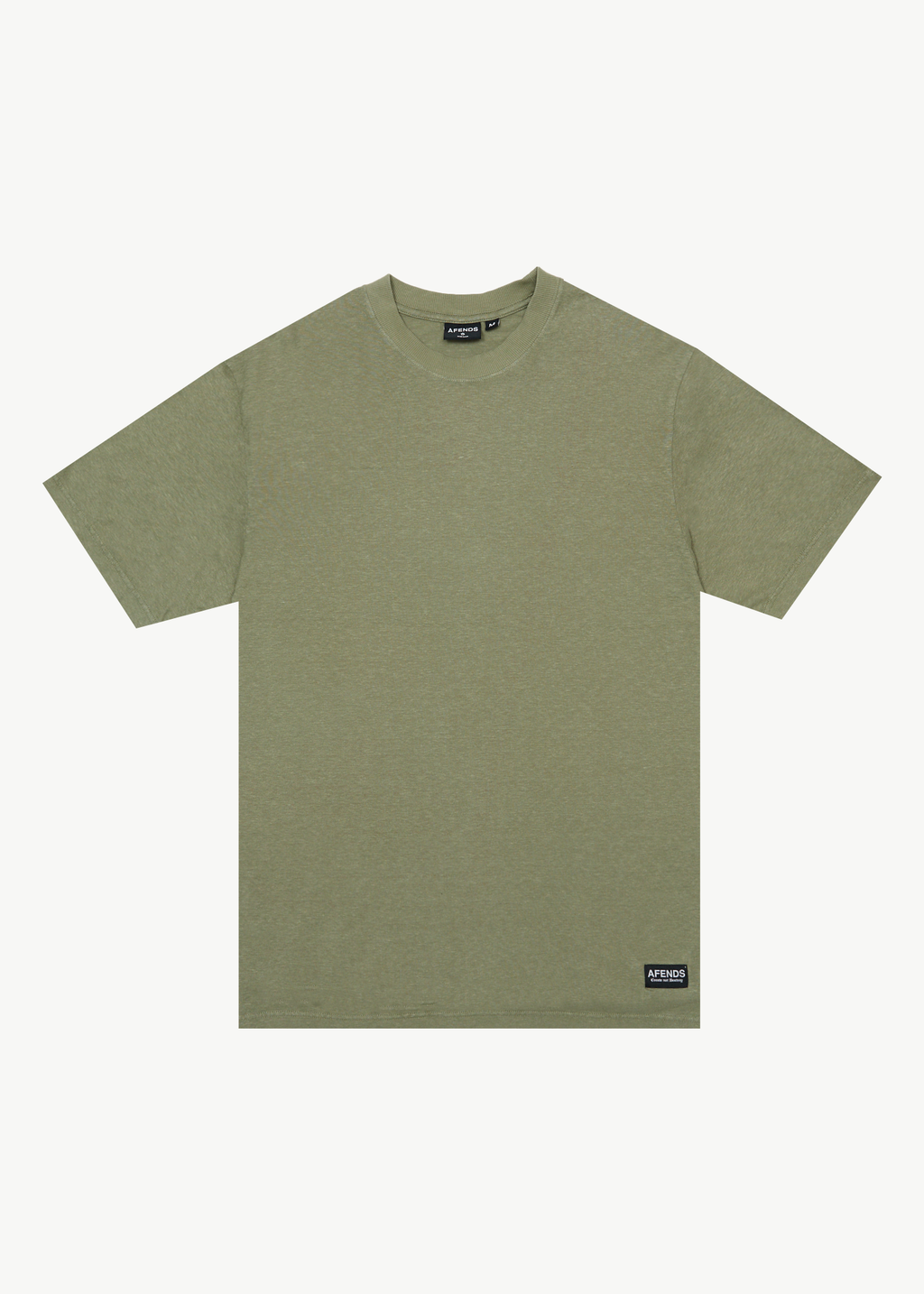 AFENDS Mens Classic - Retro Tee - Oil Green
