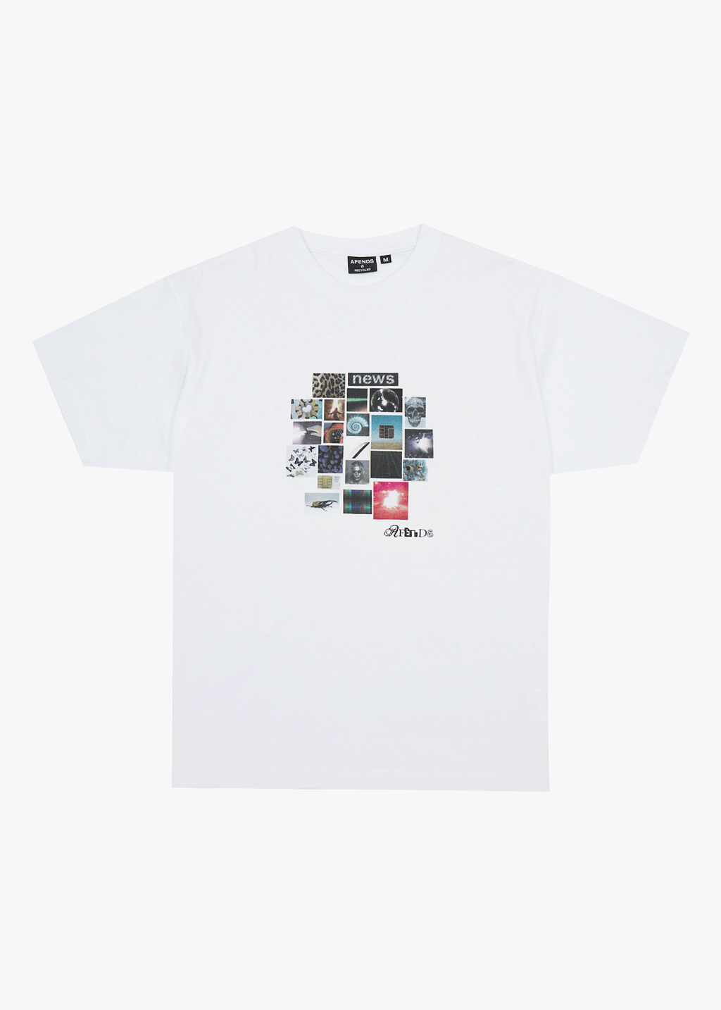 AFENDS Mens Framed - Boxy Tee - White