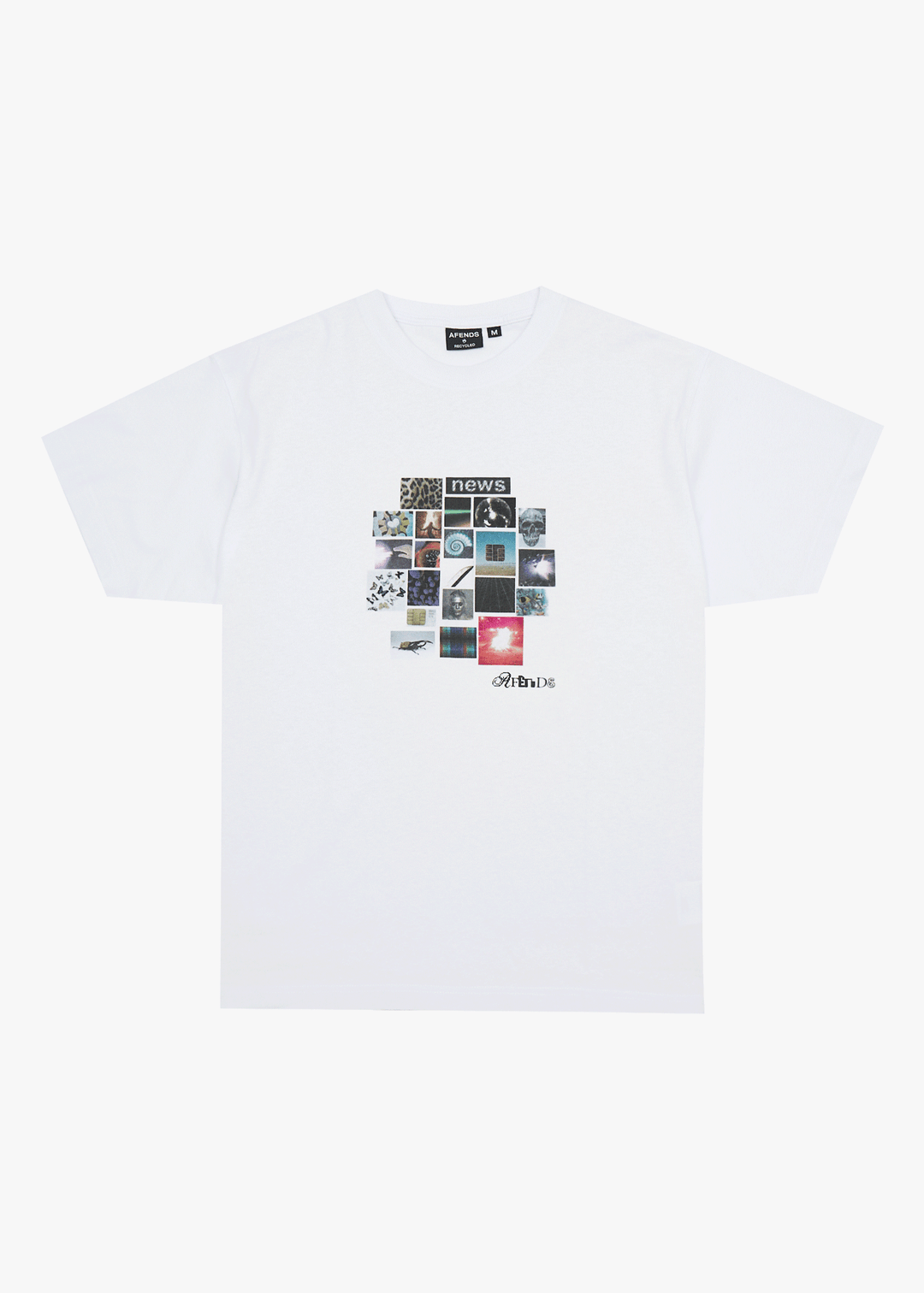 AFENDS Mens Framed - Boxy Tee - White