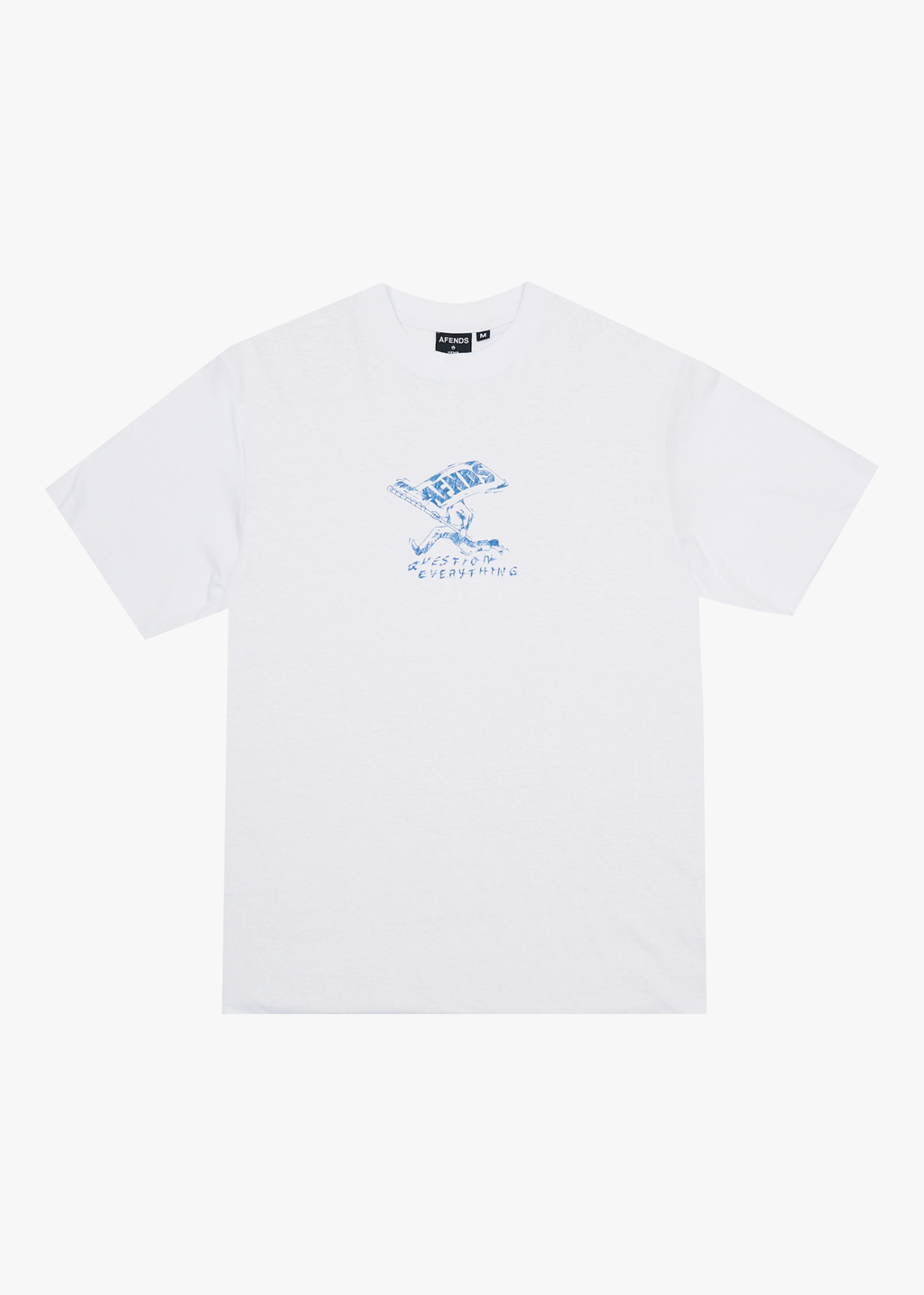 AFENDS Mens Flyin - Retro Tee - White