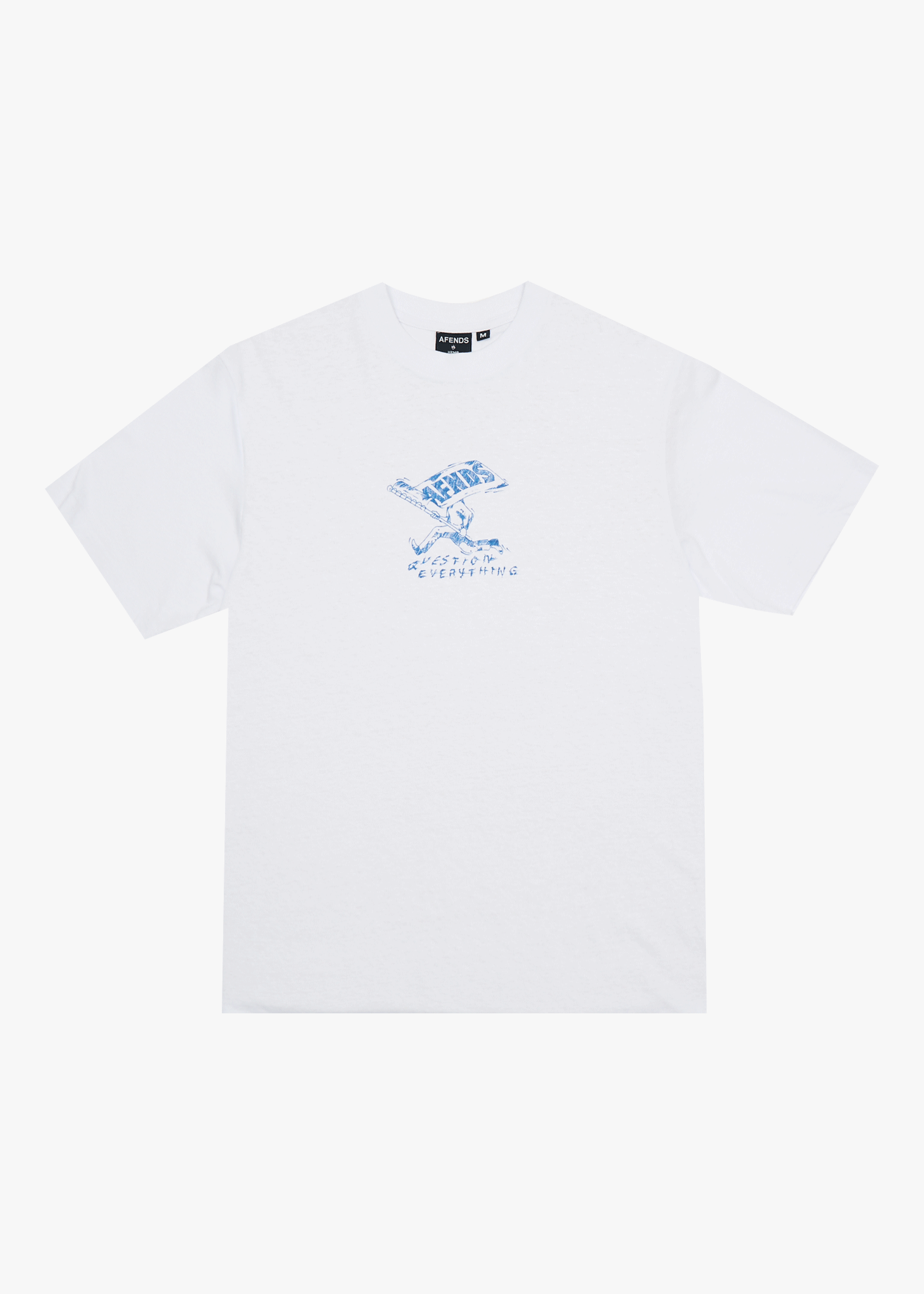 AFENDS Mens Flyin - Retro Tee - White