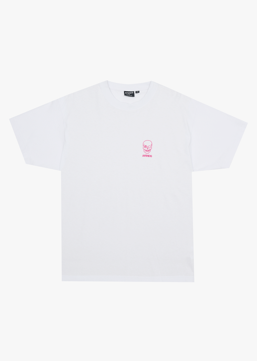 AFENDS Mens Skeletor - Boxy Tee - White