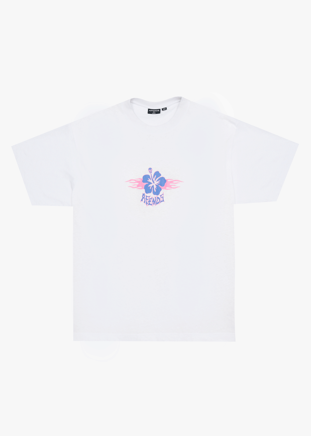 AFENDS Mens Wiped Out - Boxy Tee - White