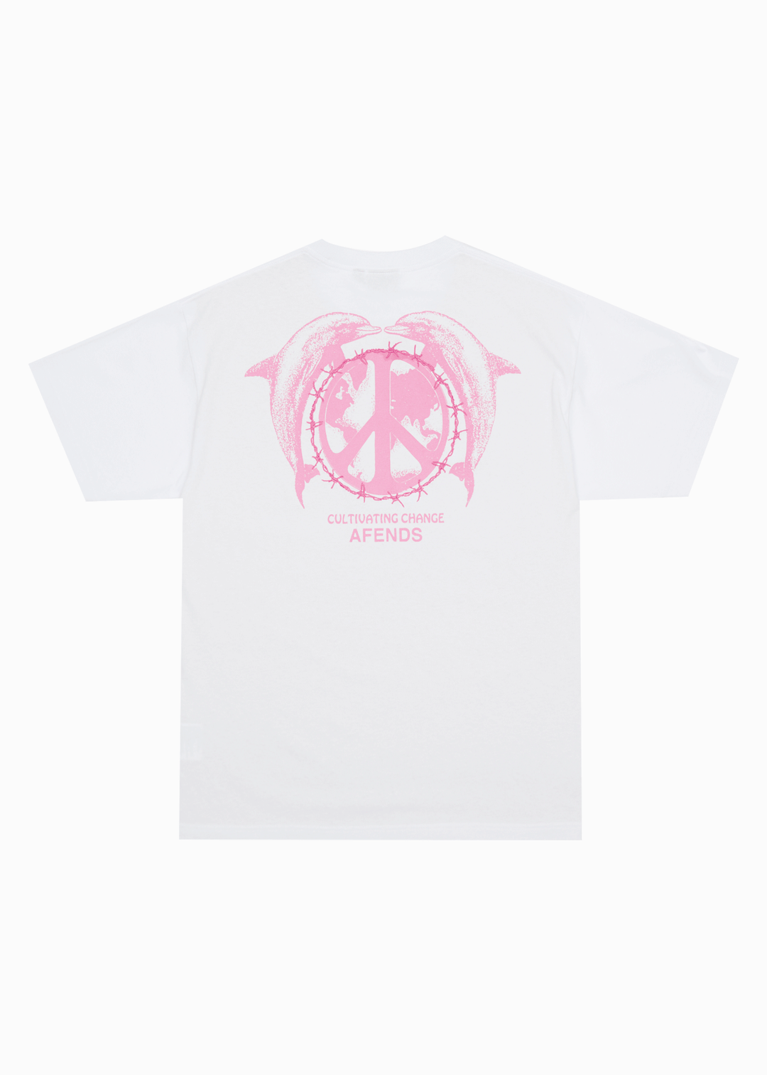 AFENDS Mens Dolfends - Boxy Tee - White