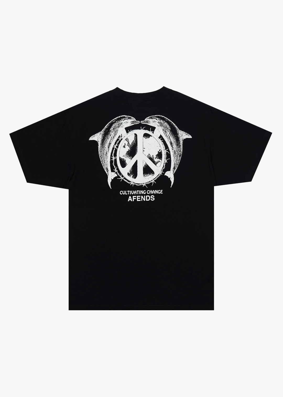 AFENDS Mens Dolfends - Boxy Tee - Black