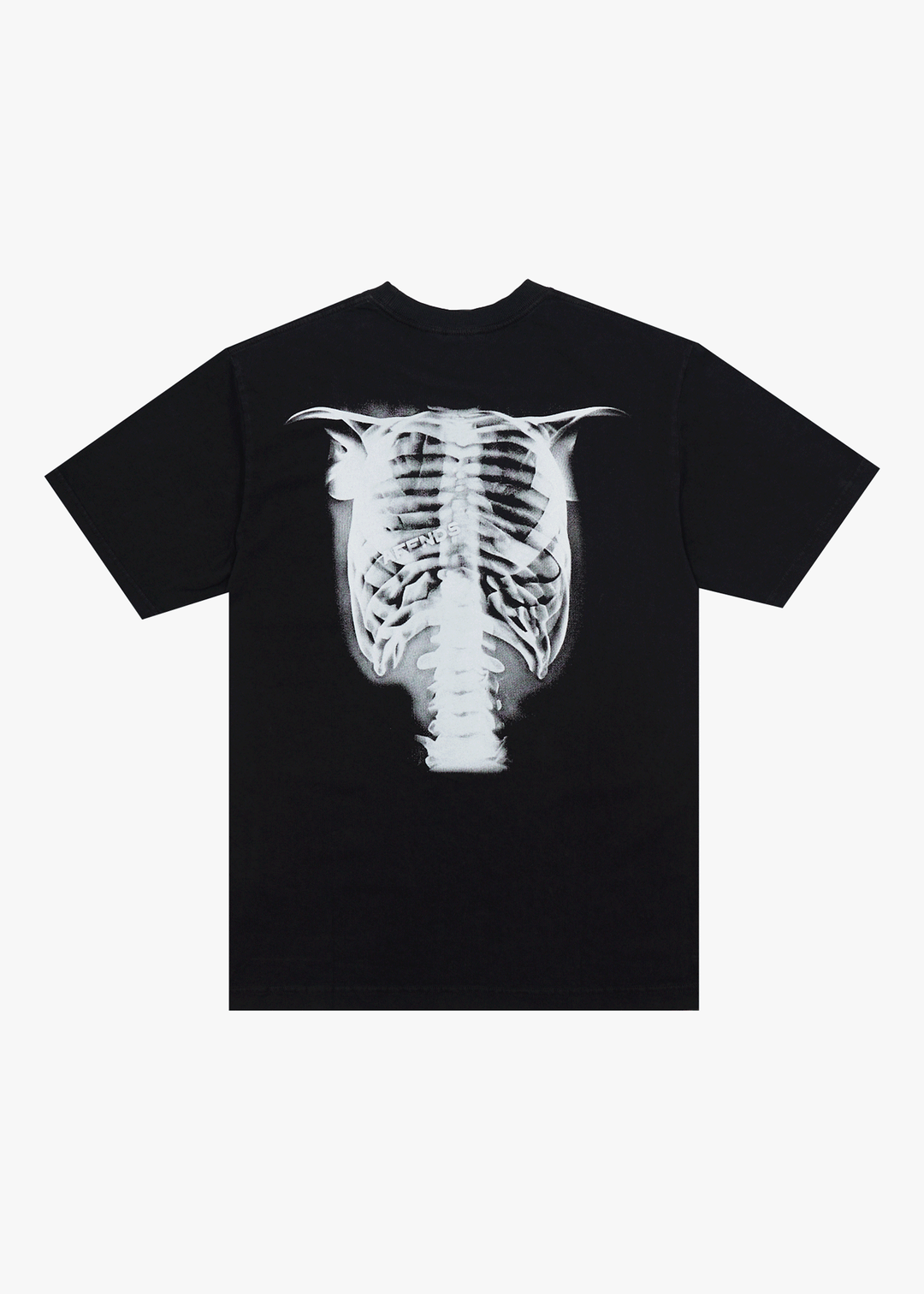 AFENDS Mens X-Ray - Retro Tee - Stone Black