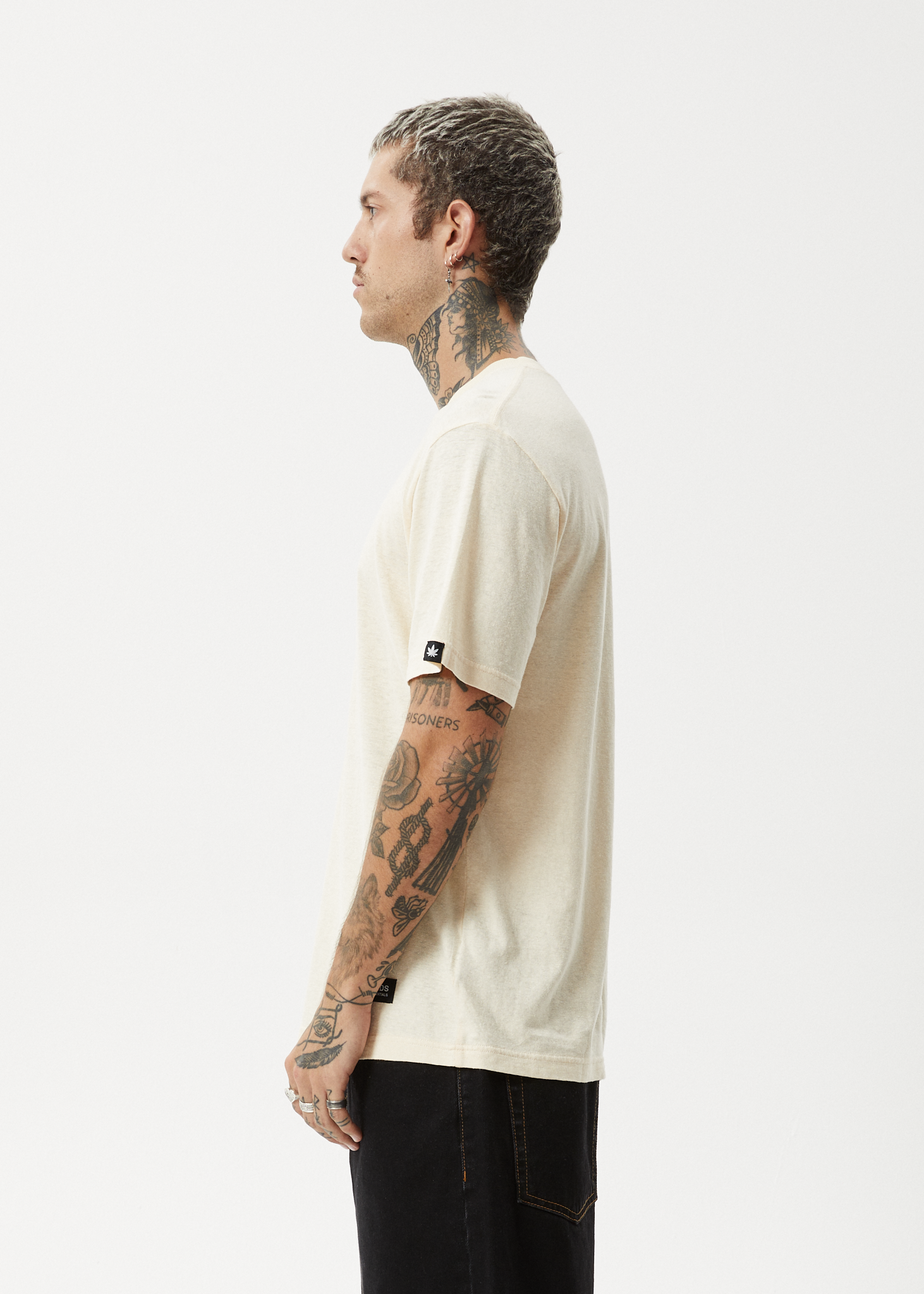 AFENDS Mens Classic - Retro Tee - Sand