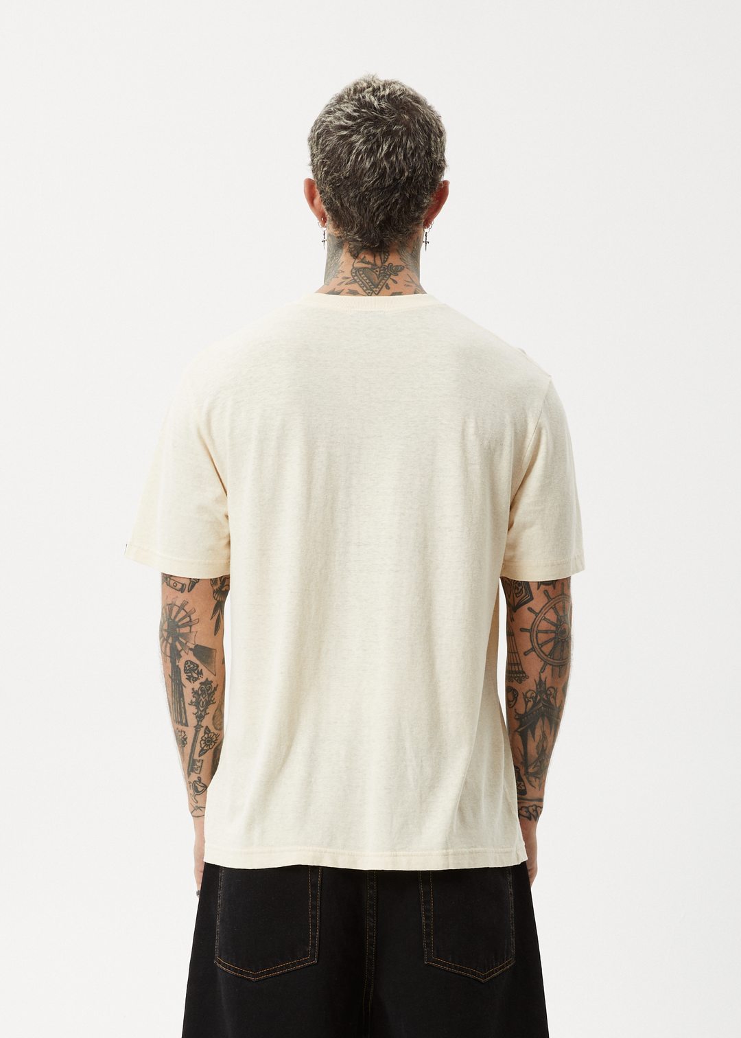 AFENDS Mens Classic - Retro Tee - Sand 