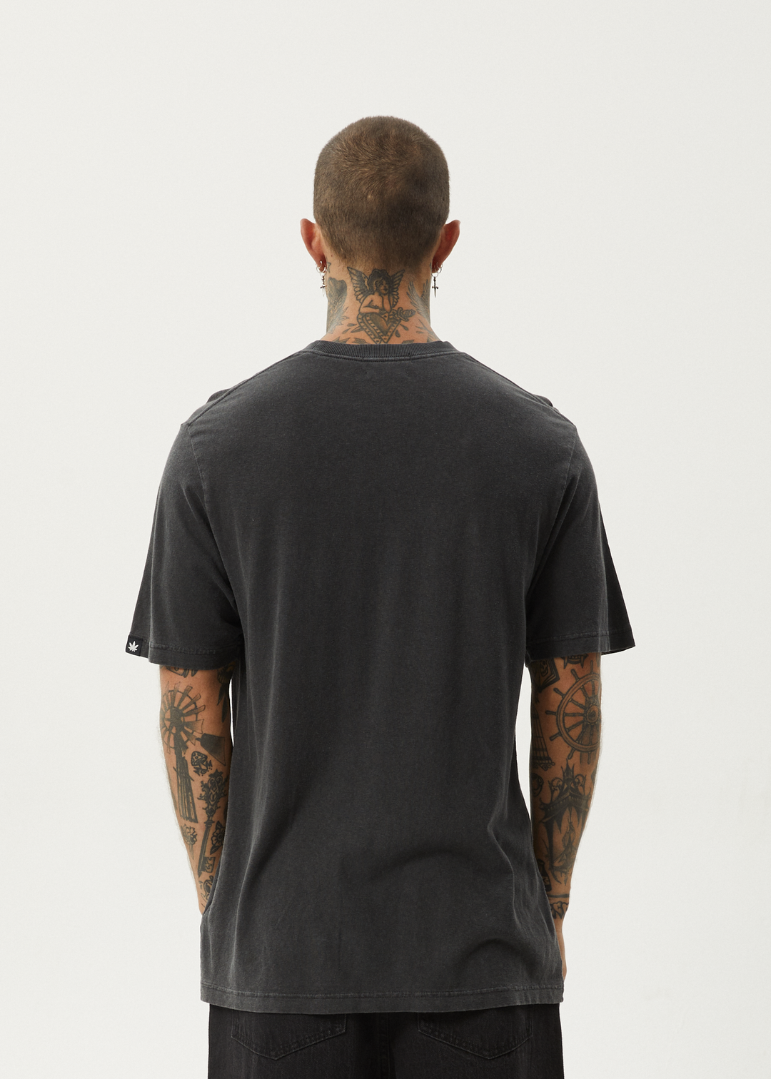 AFENDS Mens Classic - Retro Fit Tee - Stone Black 