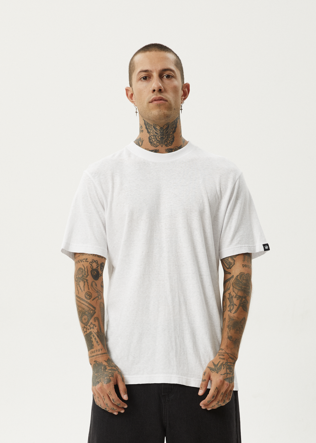 AFENDS Mens Classic - Retro Fit Tee - White 