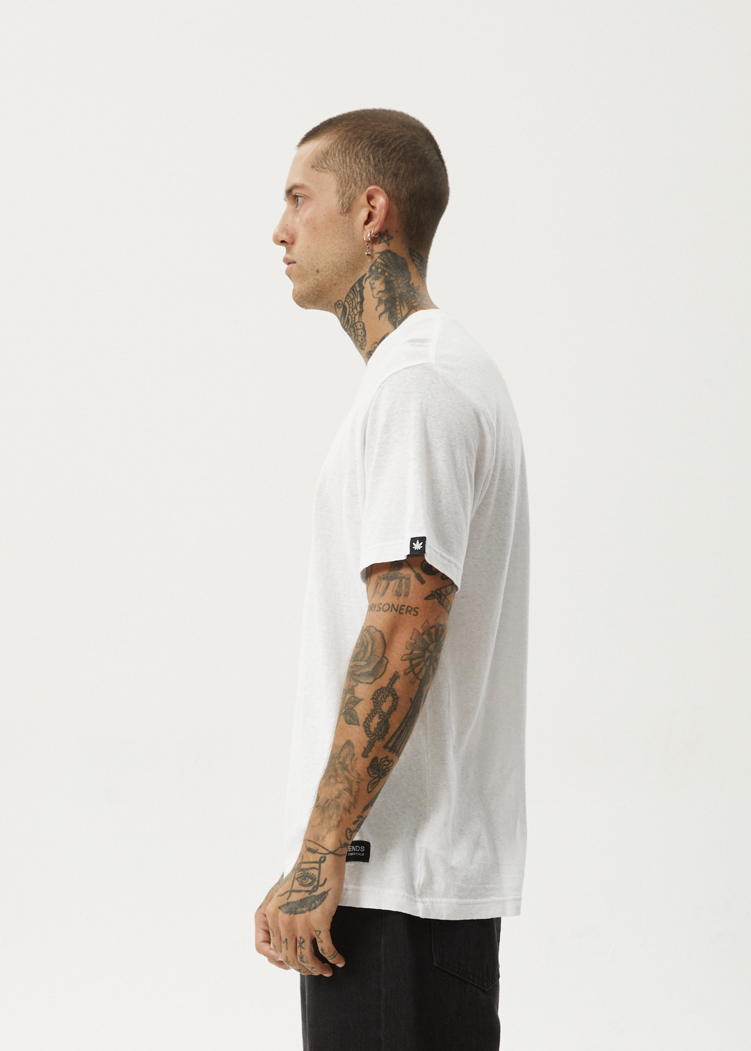 AFENDS Mens Classic - Retro Fit Tee - White 