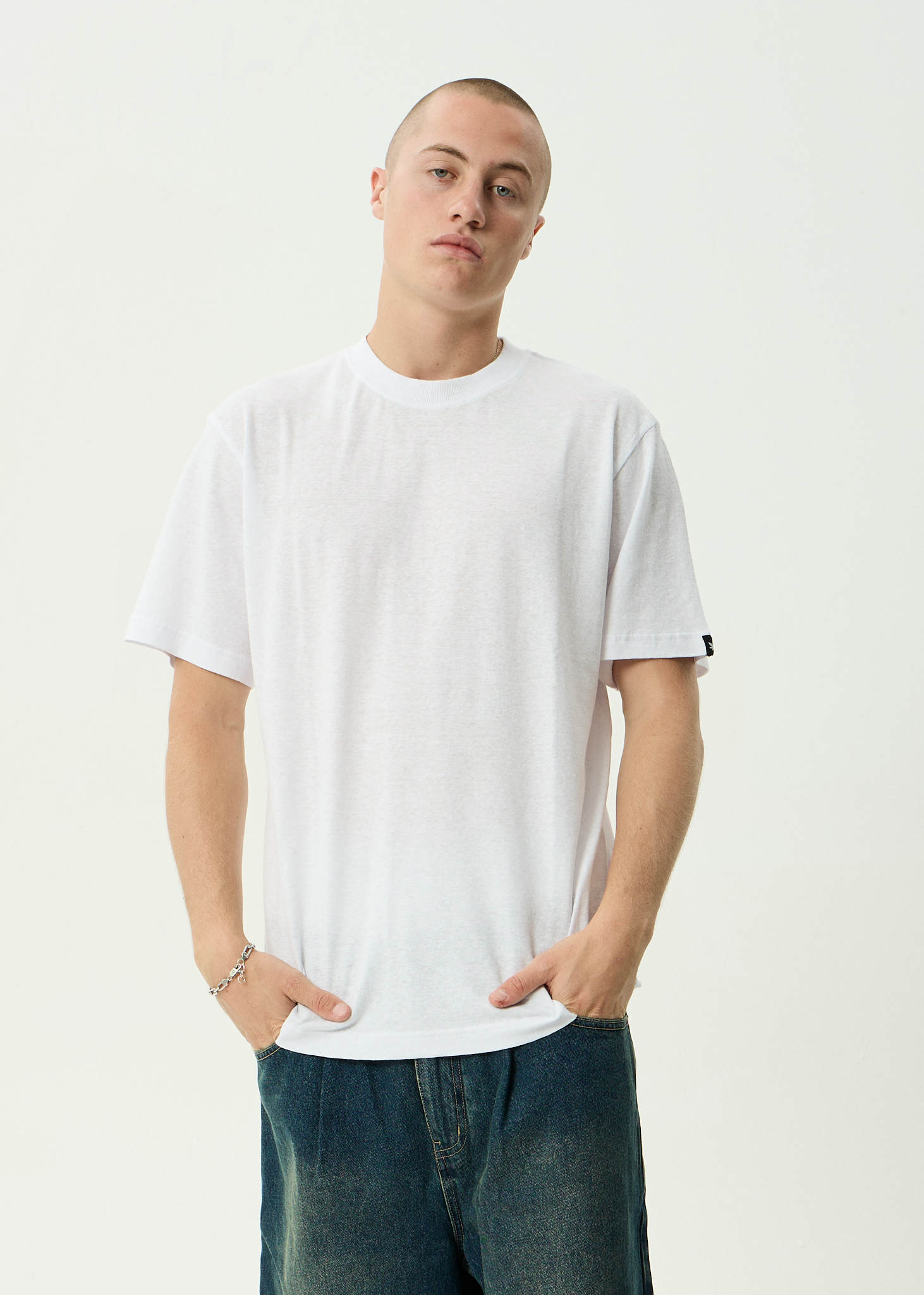 AFENDS Mens Classic - Retro Tee - White