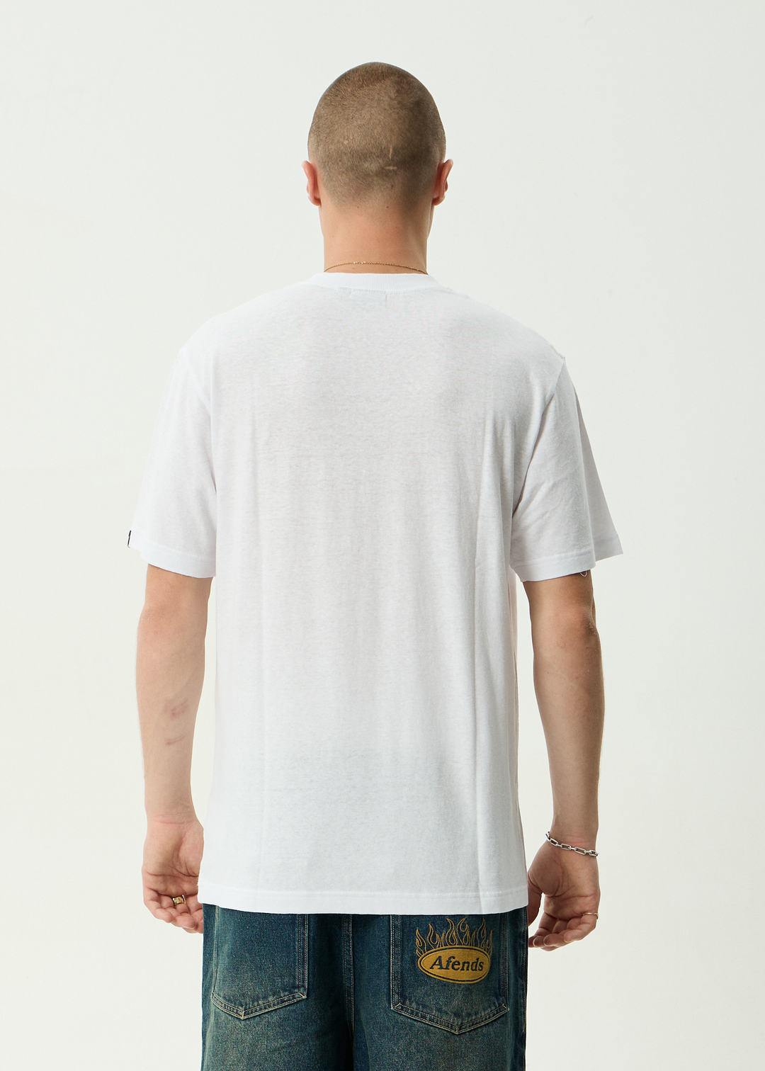 AFENDS Mens Classic - Retro Tee - White
