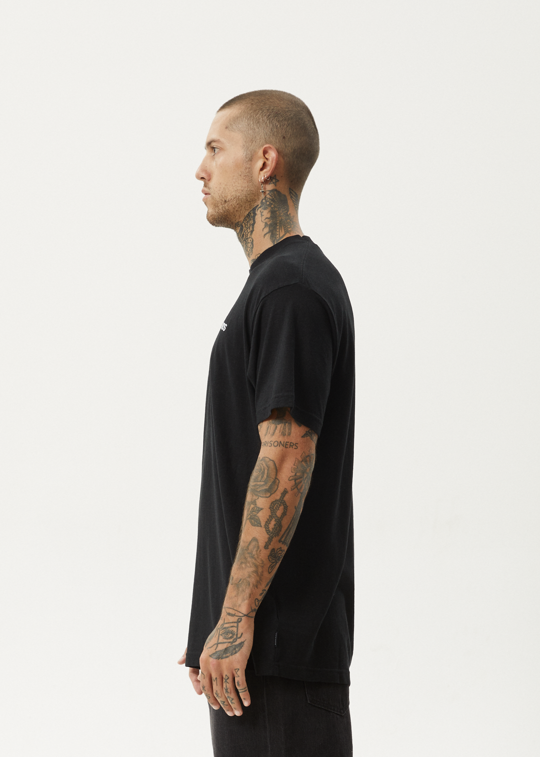 AFENDS Mens Staple - Boxy Fit Tee - Black 