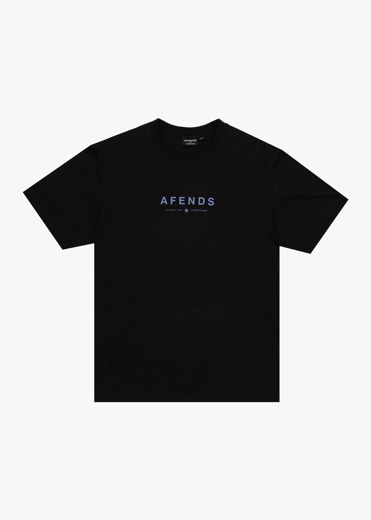 AFENDS Mens Thrown Out - Retro Tee - Black