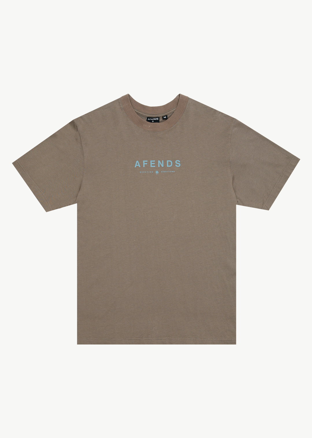 AFENDS Mens Thrown Out - Retro Fit Tee - Fossil