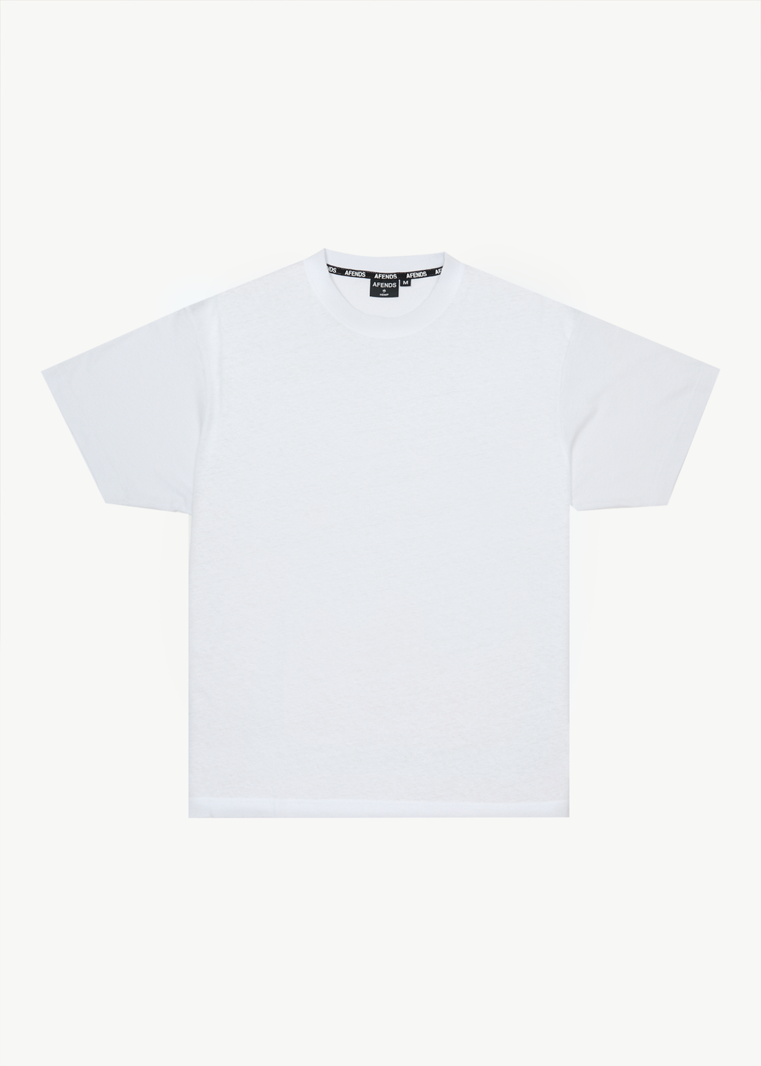 AFENDS Mens Foundation - Boxy Fit Tee - White 