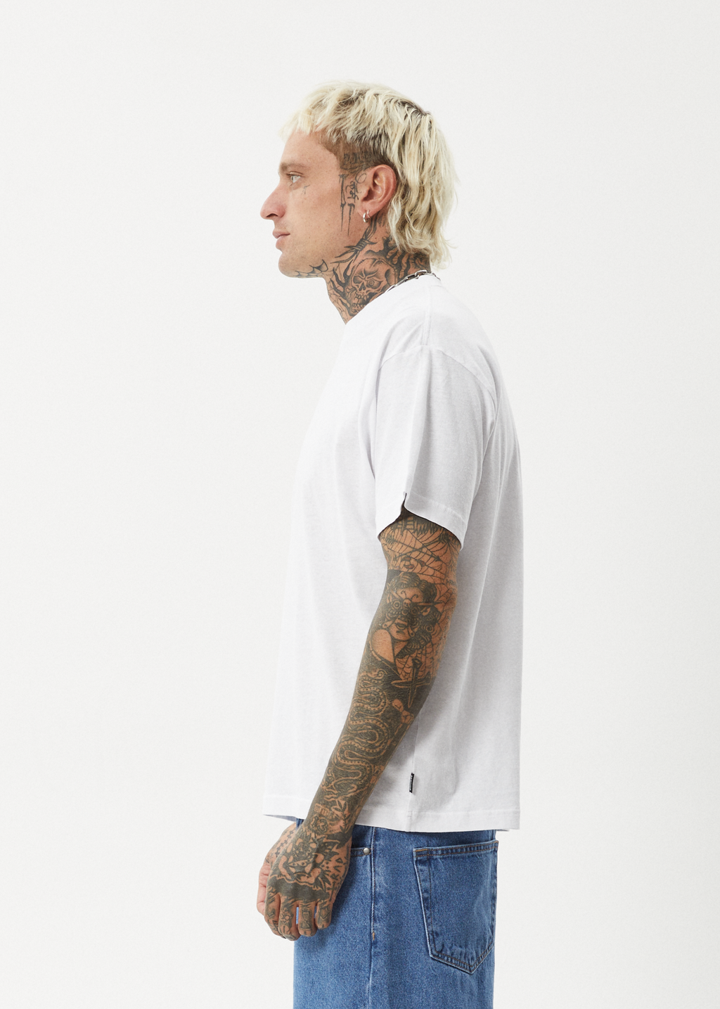 AFENDS Mens Foundation - Boxy Tee - White