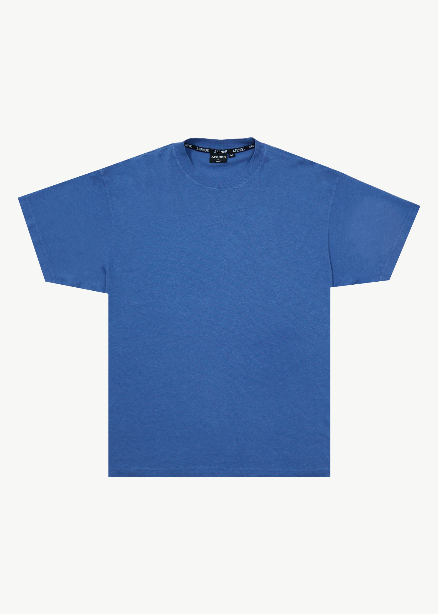 AFENDS Mens Foundation - Boxy Tee - Washed Marina