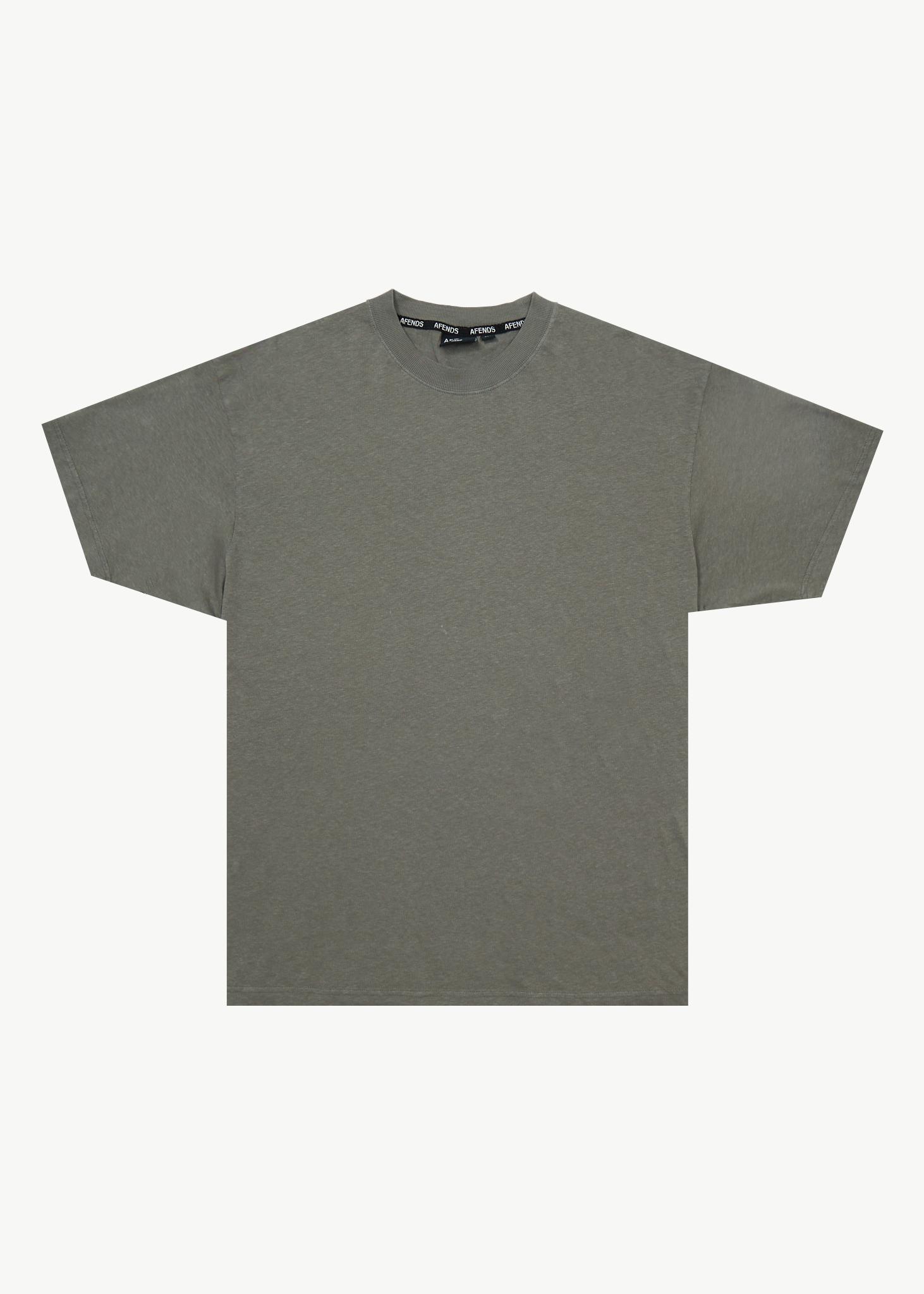 AFENDS Mens Foundation - Boxy Tee - Washed Sycamore
