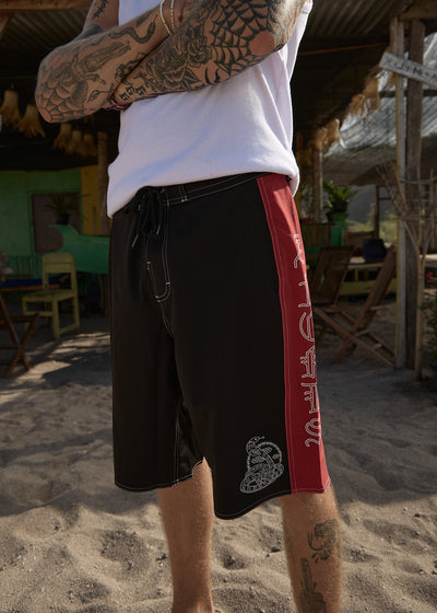 AFENDS Mens Motor - Surf Related V2 Boardshort 22" - Black