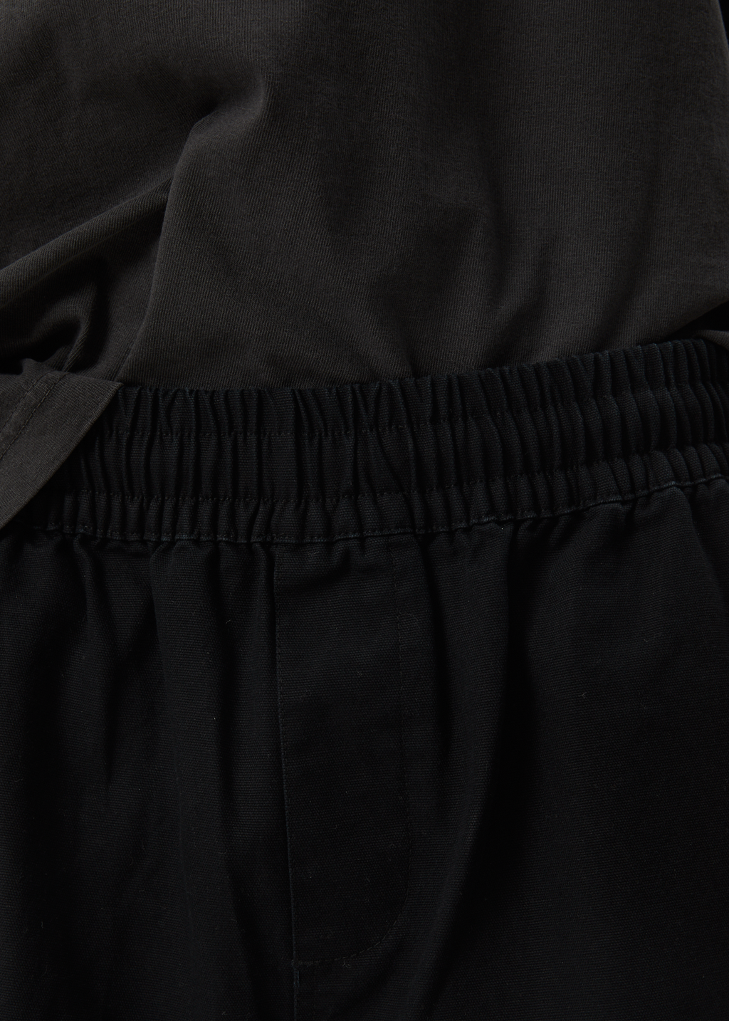 AFENDS Mens Ninety Eights - Oversized Short 20" - Black