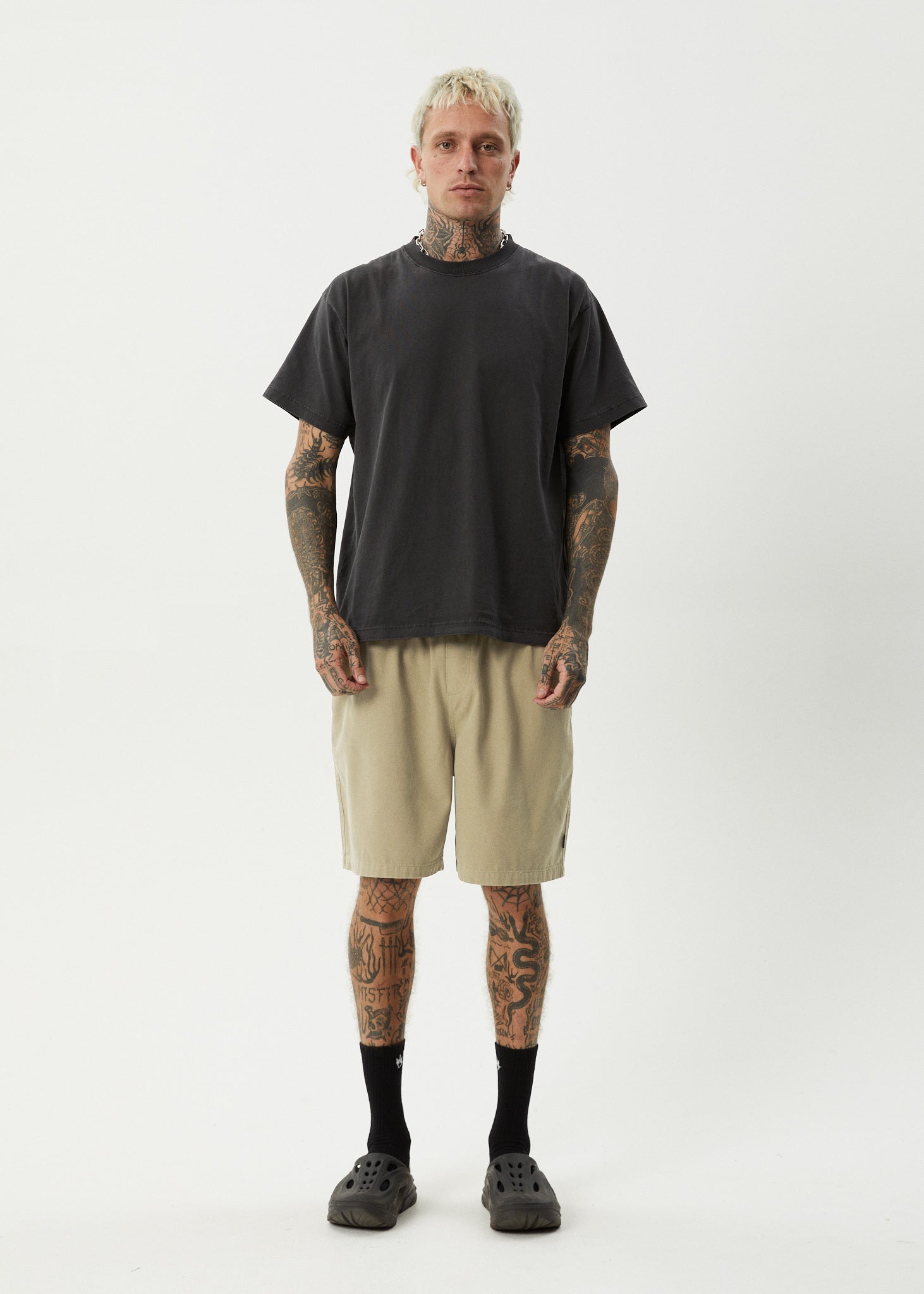 AFENDS Mens Ripped Out 98 - Oversized Cargo Short 22