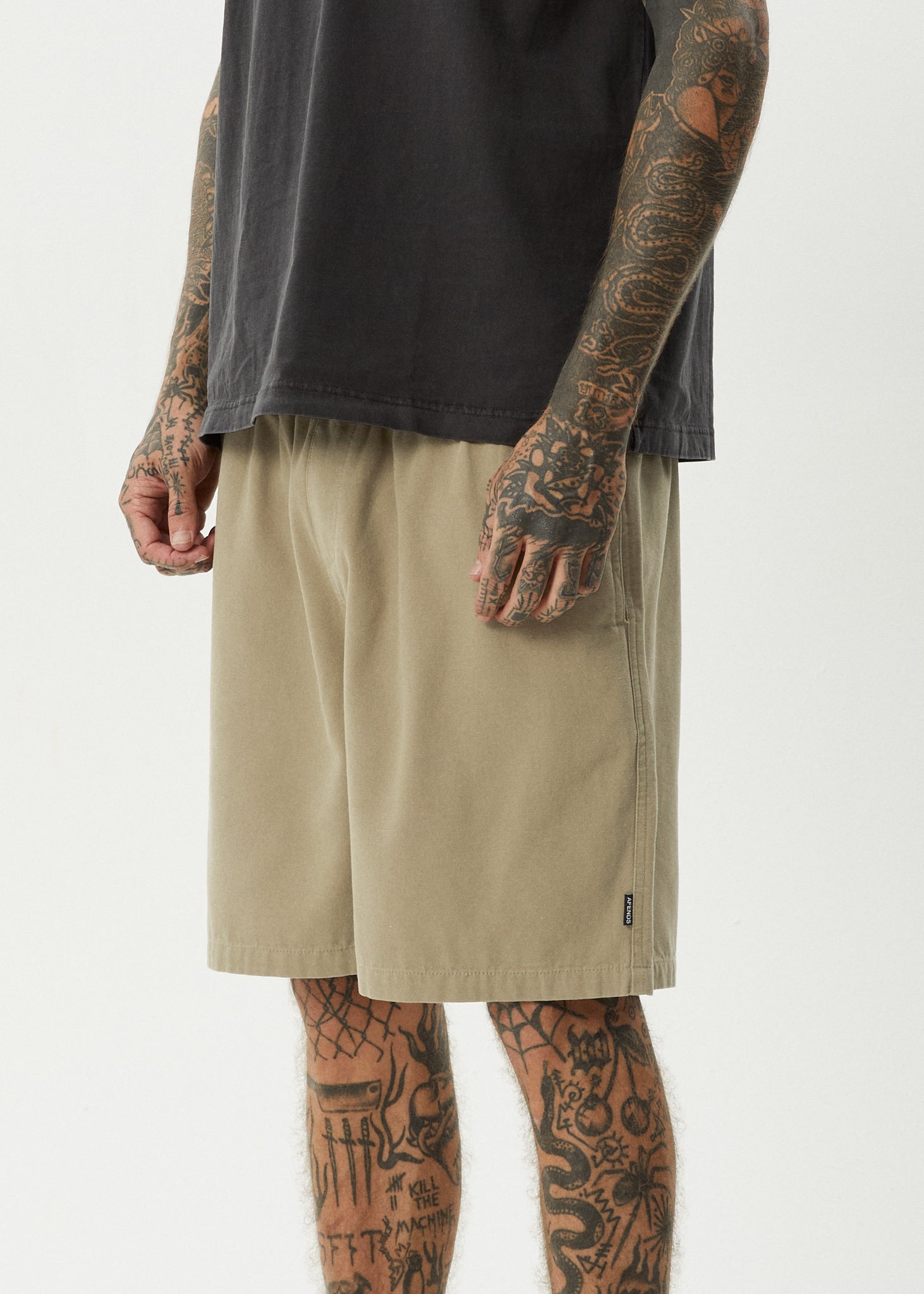 AFENDS Mens Ninety Eights - Oversized Short 20" - Boa