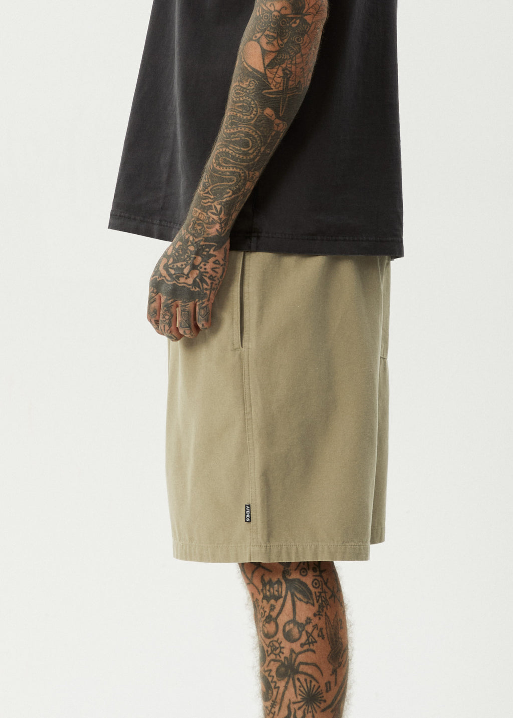 AFENDS Mens Ninety Eights - Oversized Short 20" - Boa