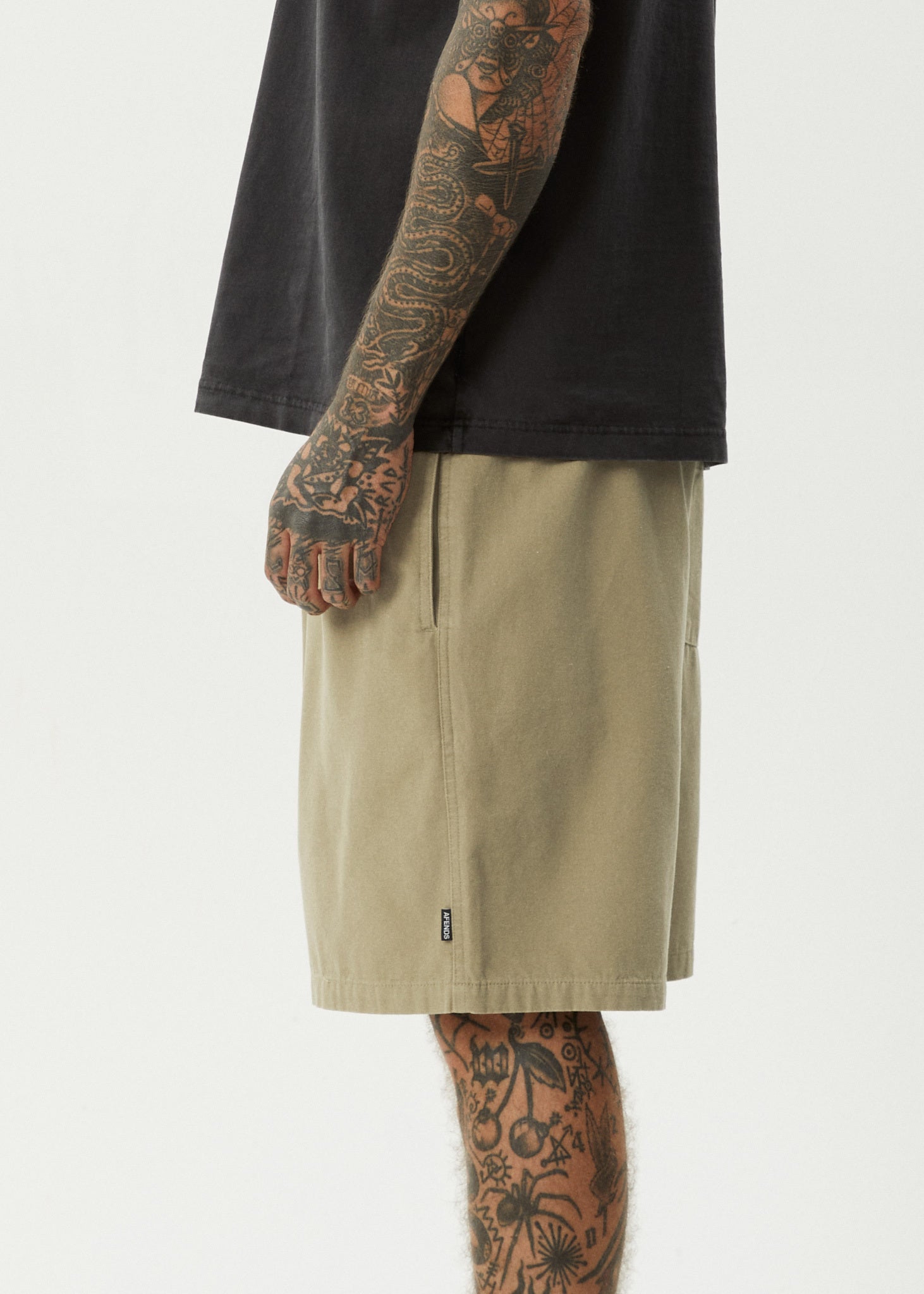 AFENDS Mens Ninety Eights - Oversized Short 20" - Boa