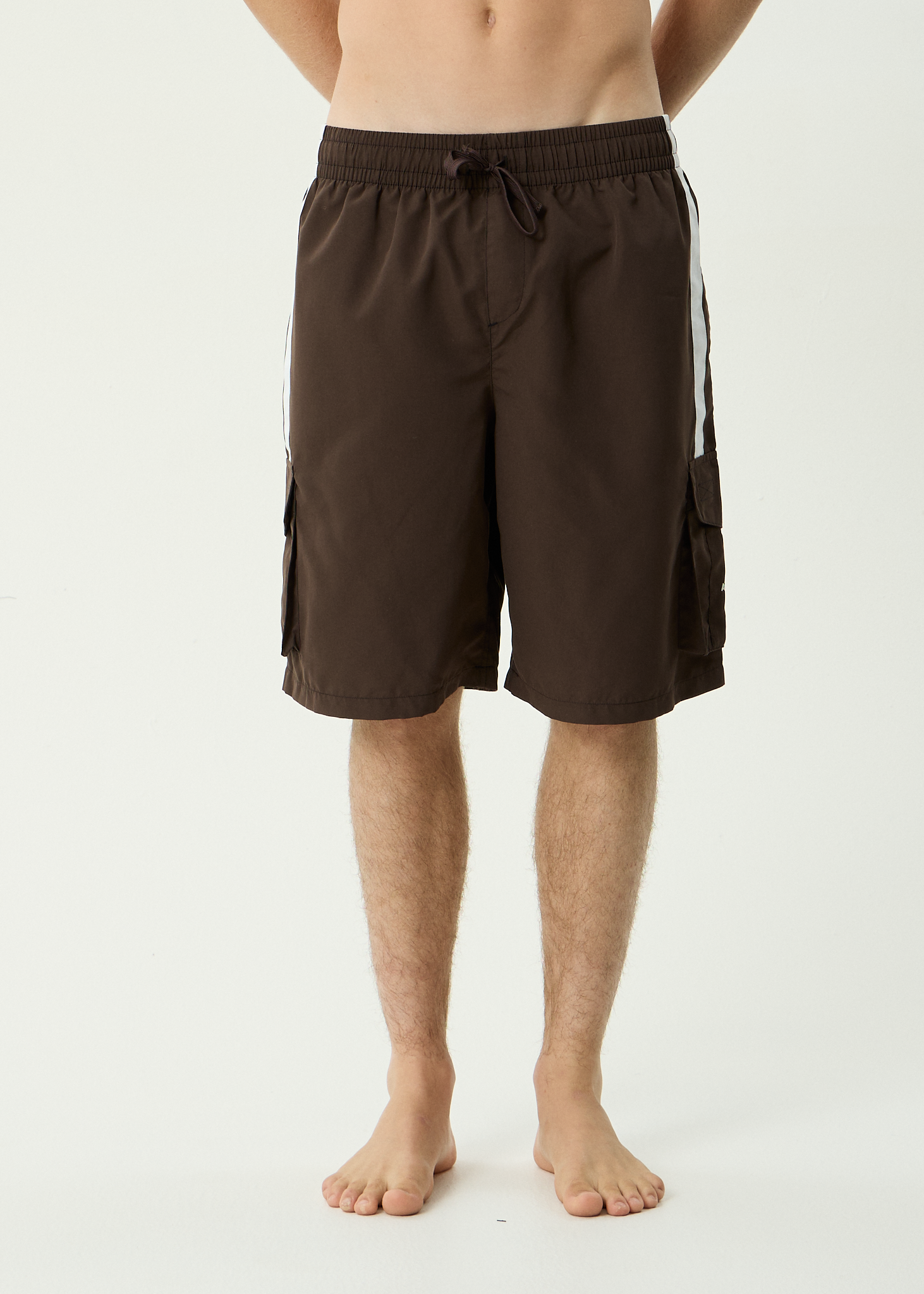 AFENDS Mens House Related - Recycled Cargo Short 21 Inch - Coffee