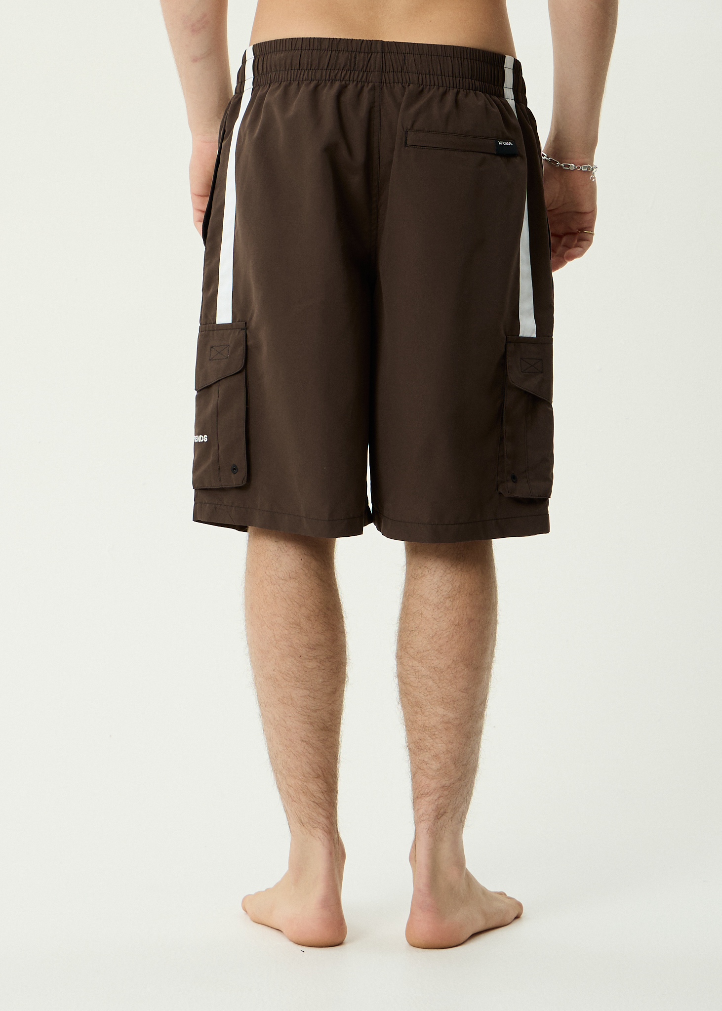 AFENDS Mens House Related - Recycled Cargo Short 21 Inch - Coffee