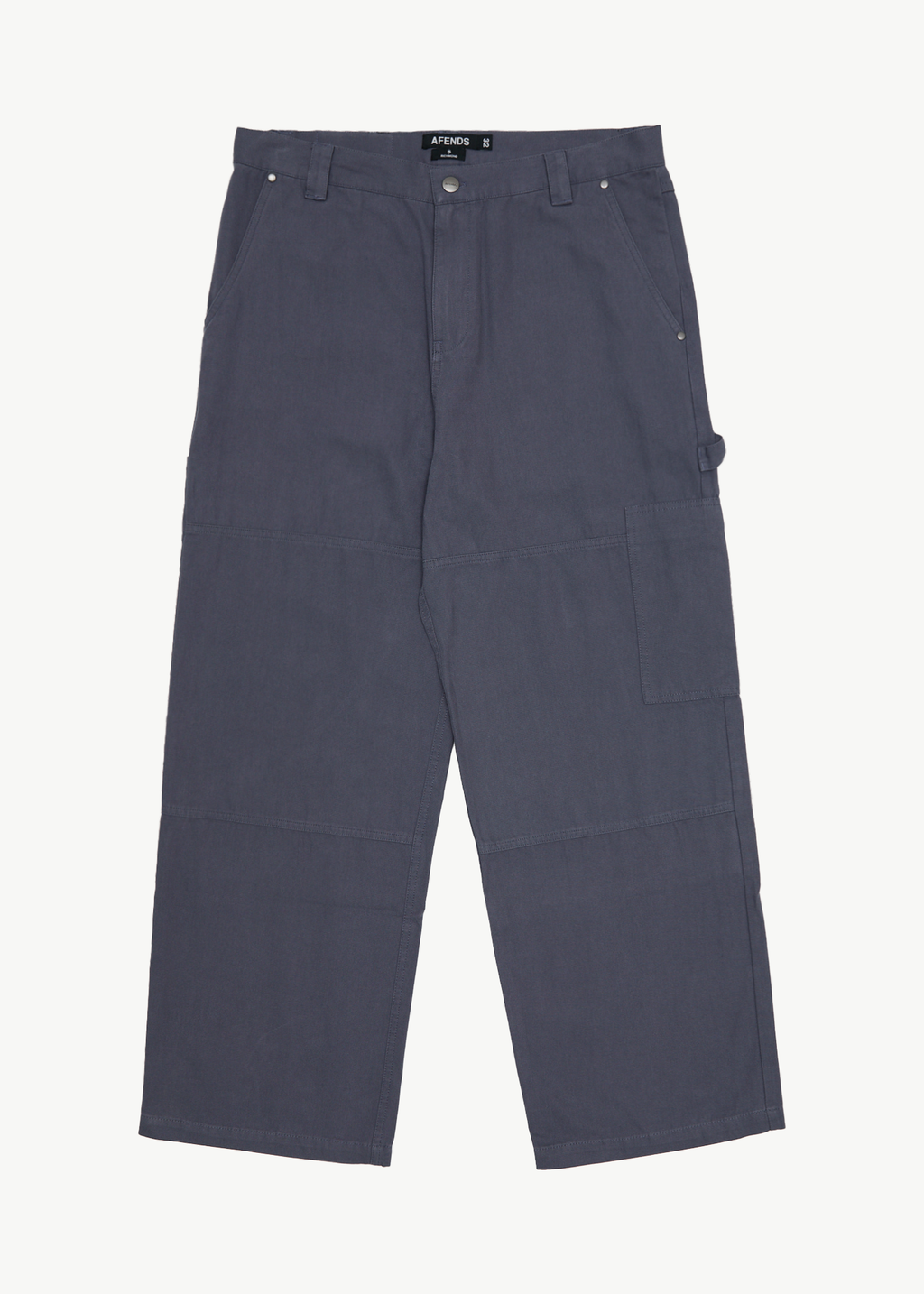 AFENDS Mens Richmond - Canvas Workwear Pant - Marlin