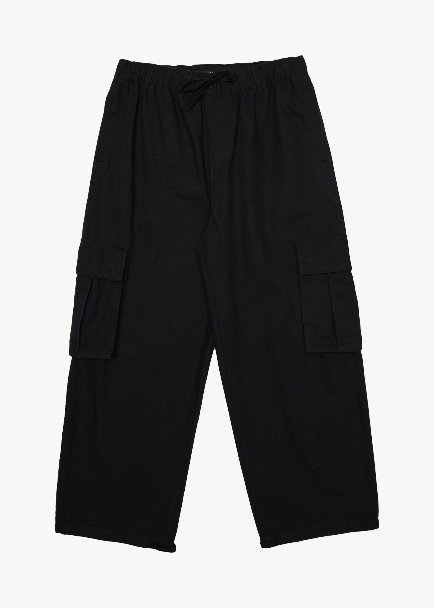 AFENDS Mens Atlas Canvas - Cargo Pant - Black