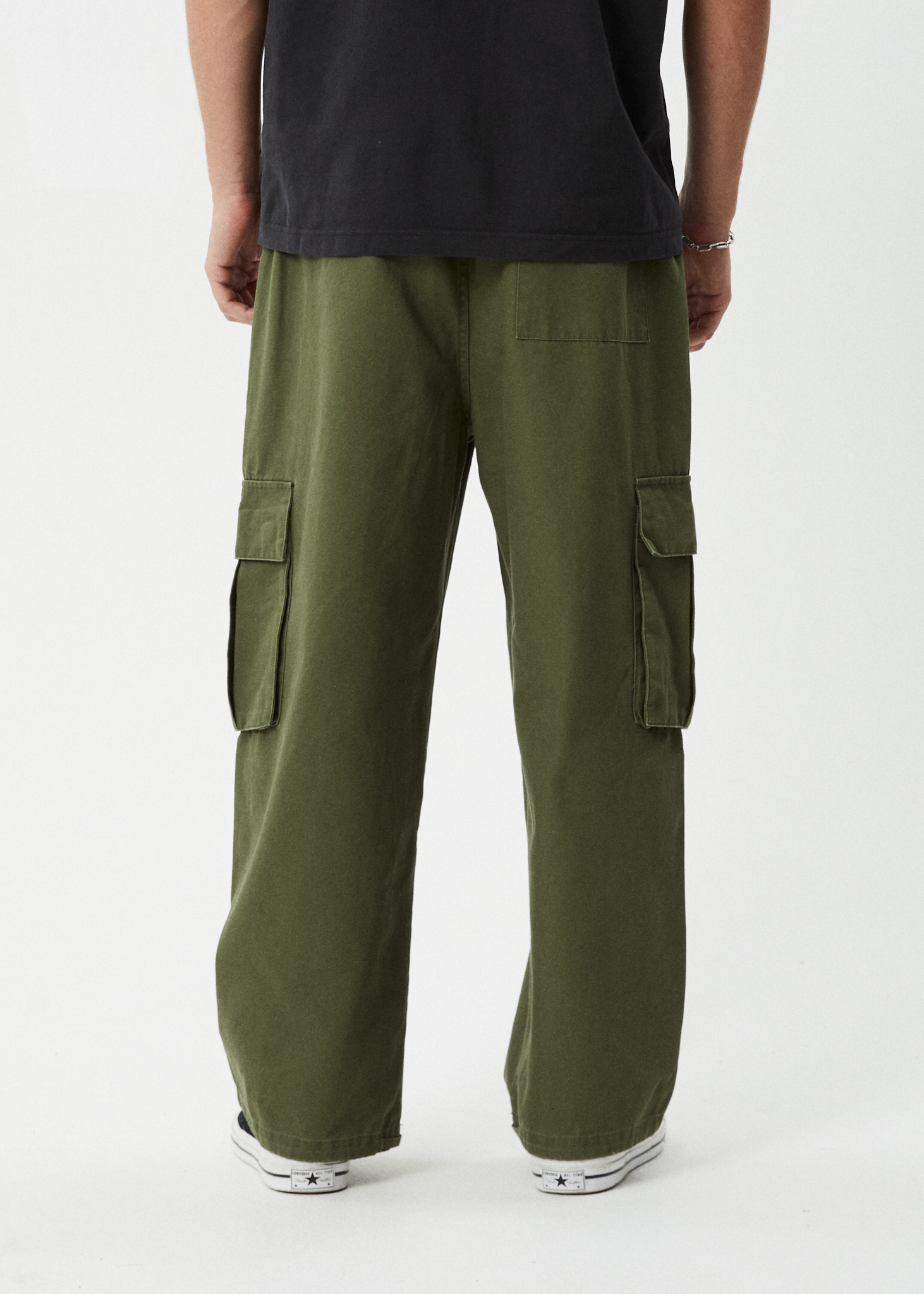 AFENDS Mens Atlas Canvas - Cargo Pant - Military