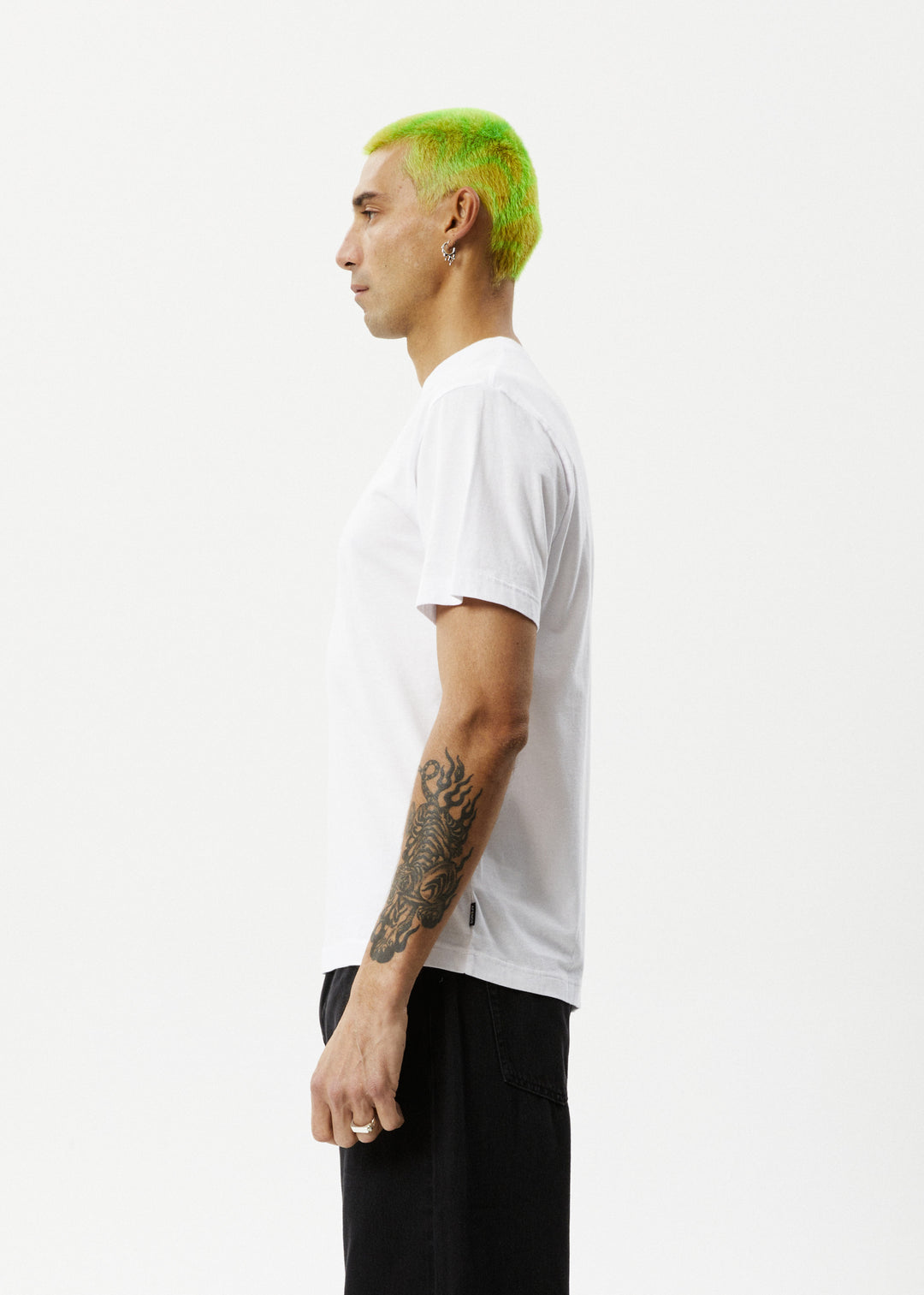 AFENDS Mens Space - Retro Fit Tee - White 