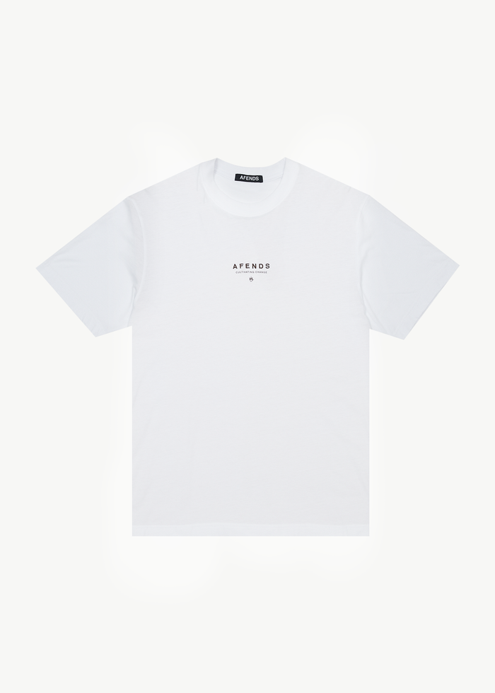 Afends Mens Space - Retro Fit Tee - White 