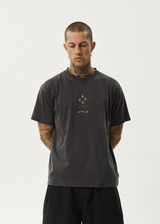 Afends Mens Star - Boxy Fit Tee - Stone Black - Afends mens star   boxy fit tee   stone black 