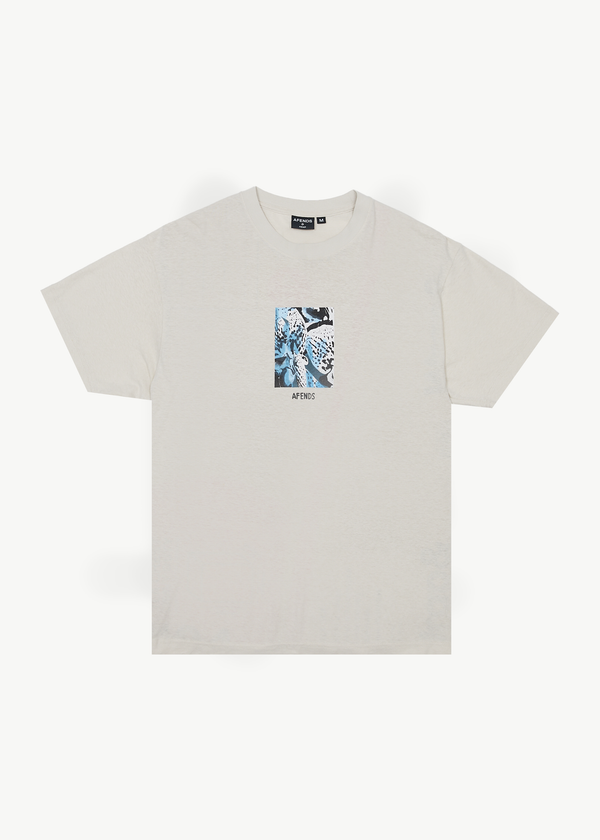 AFENDS Mens Byron Trip - Ringer Tee - White