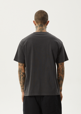 Afends Mens Graveyard - Boxy Fit Tee - Stone Black - Afends mens graveyard   boxy fit tee   stone black 