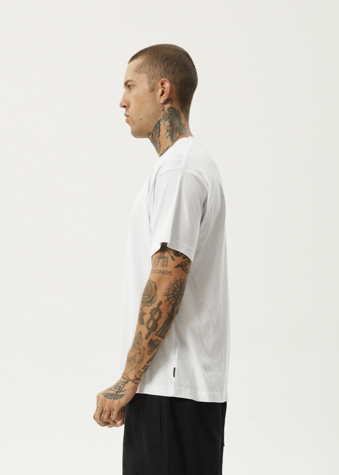 AFENDS Mens Space Junk - Boxy Fit Tee - White 