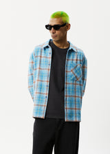 Afends Mens Position - Flannel Shirt - Lake Check - Afends mens position   flannel shirt   lake check 