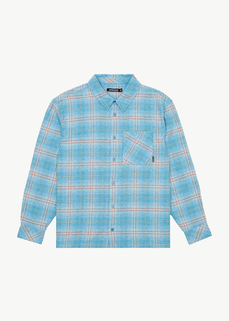 Afends Mens Position - Flannel Shirt - Lake Check
