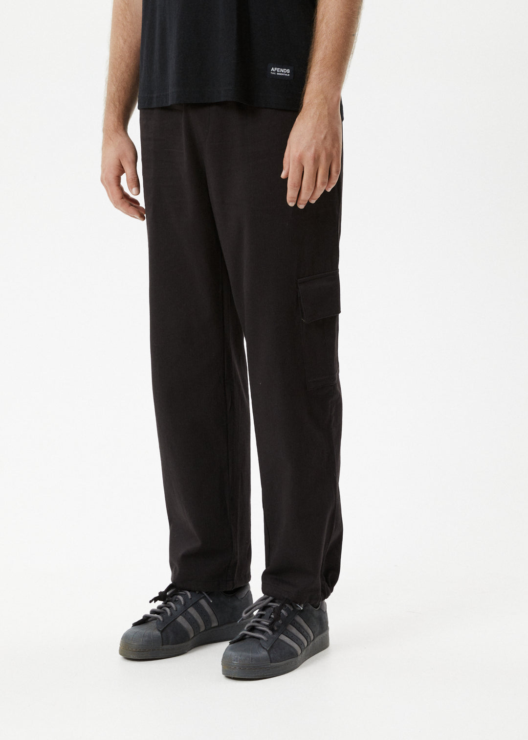 AFENDS Mens Atlas - Cargo Pants - Black 