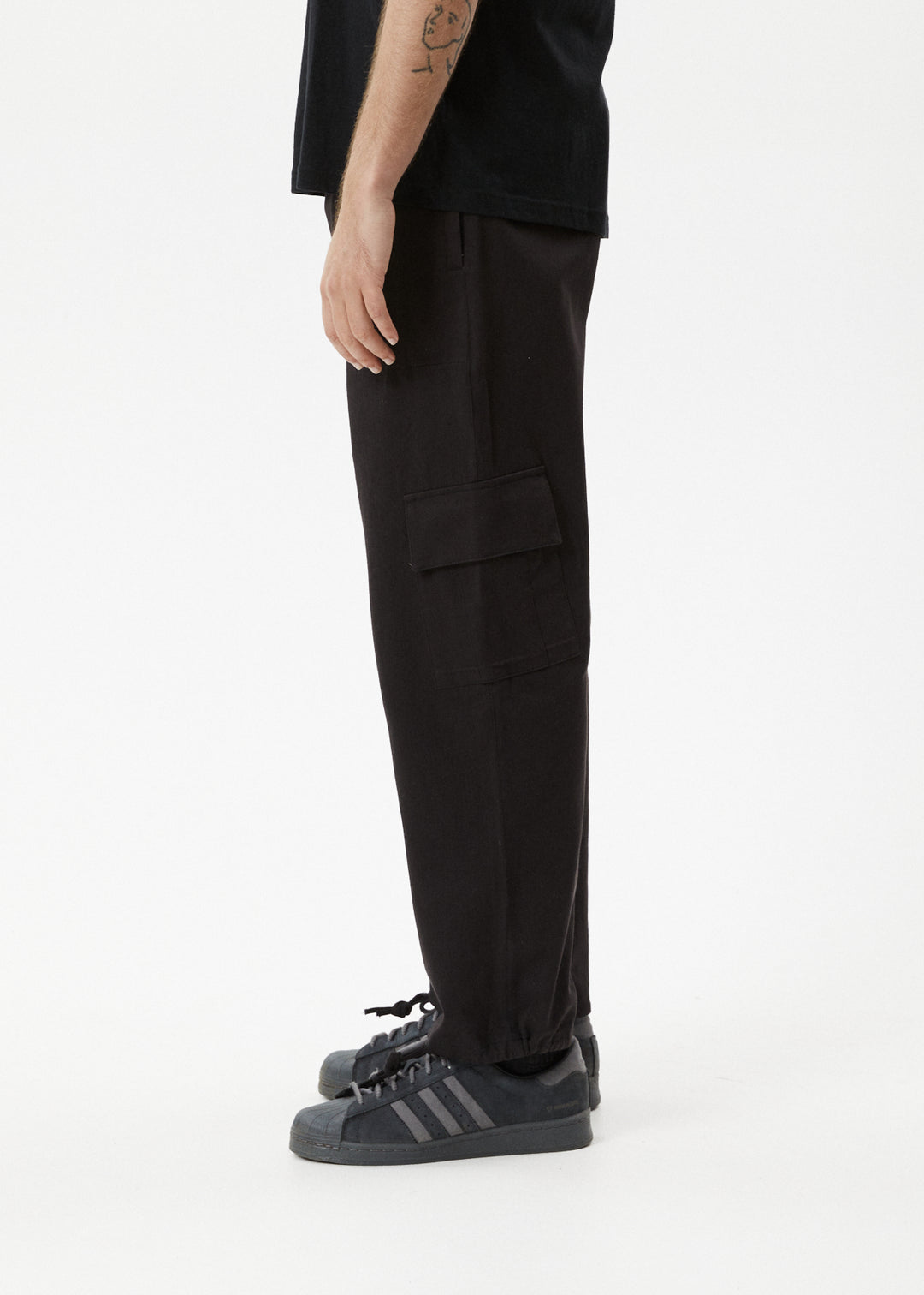 AFENDS Mens Atlas - Cargo Pants - Black 