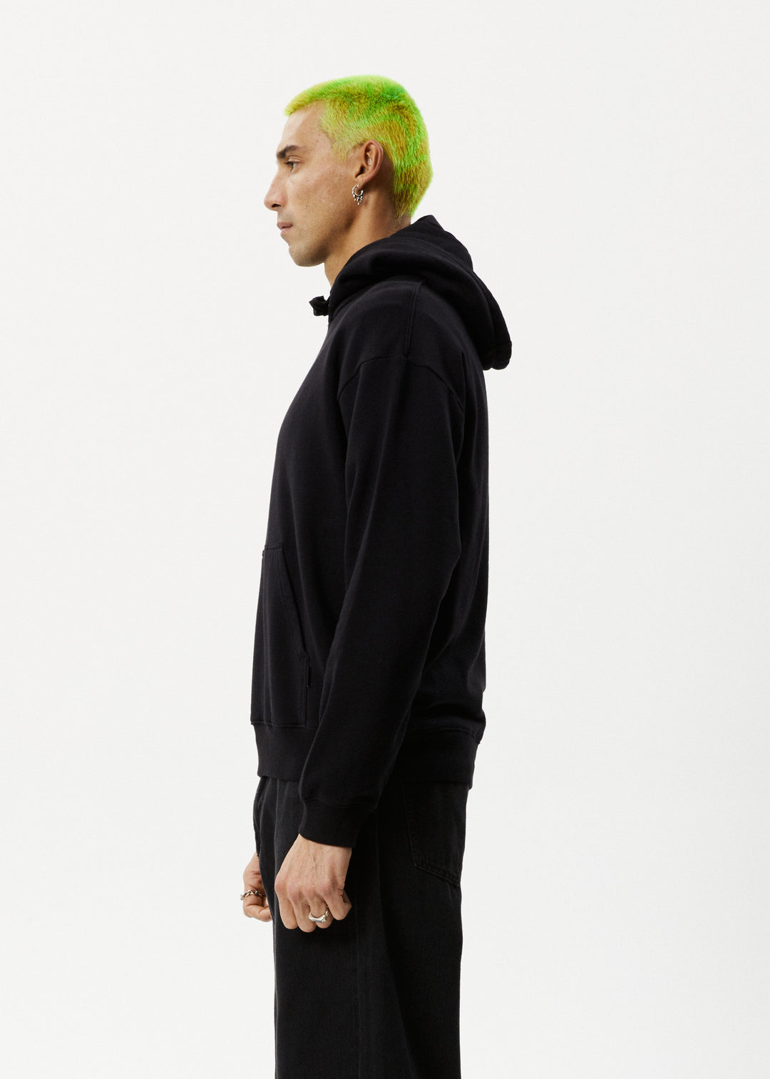 AFENDS Mens Enjoyment - Pull On Hood - Black 