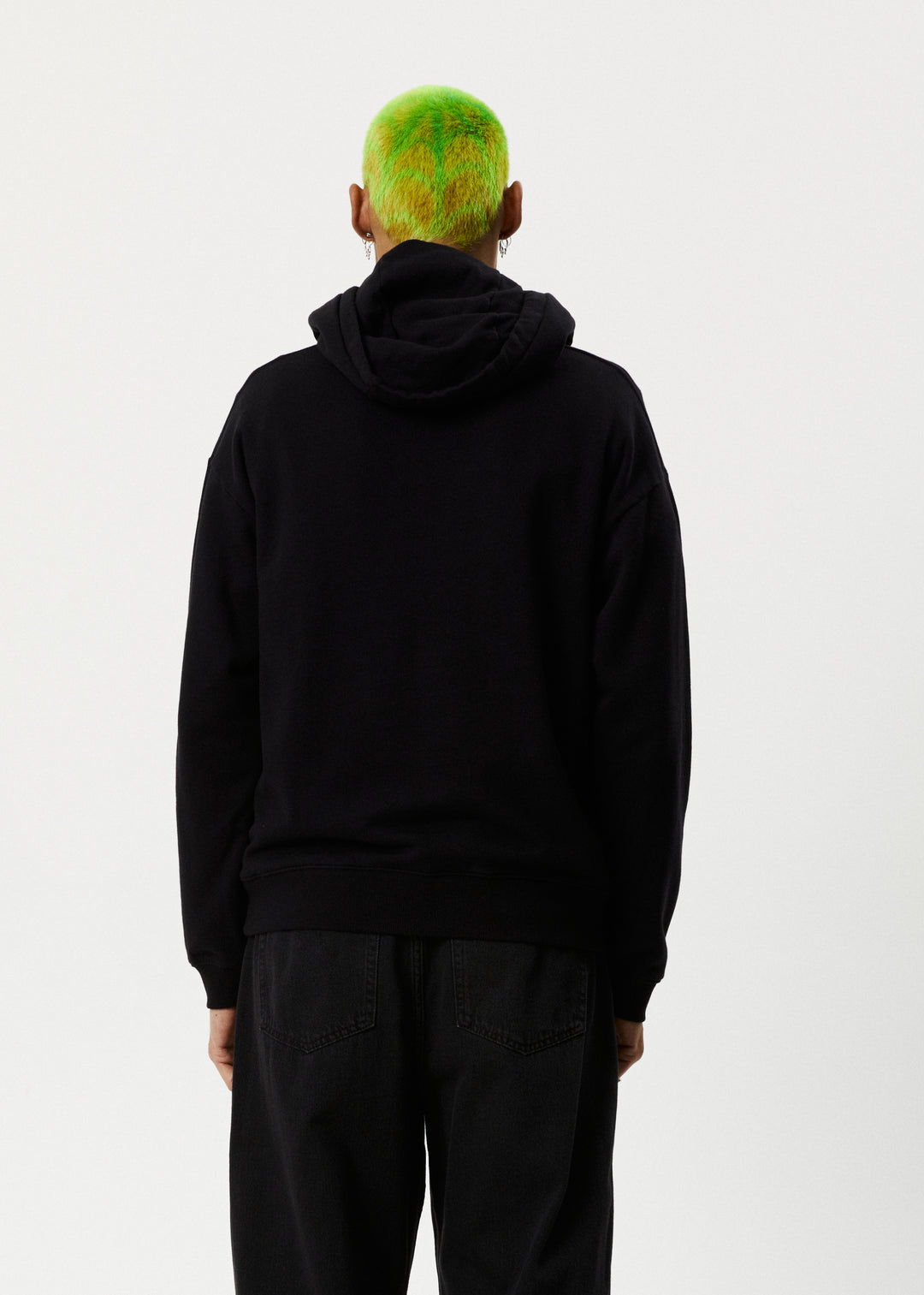 AFENDS Mens Enjoyment - Pull On Hood - Black 