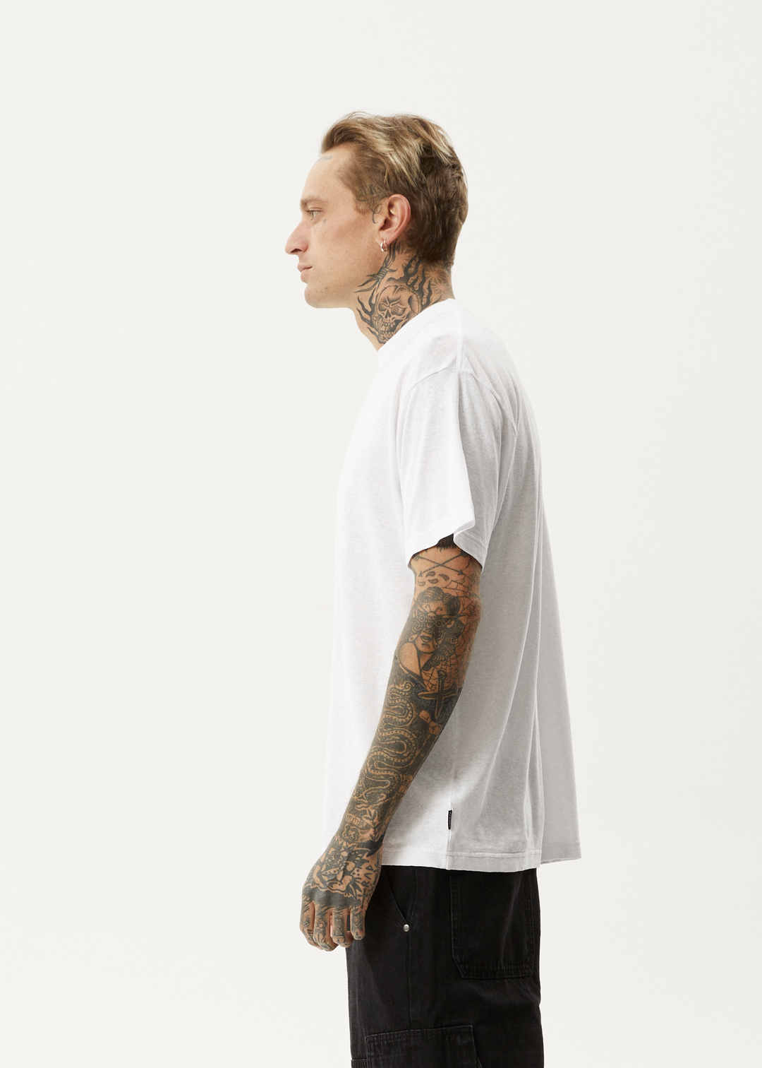 AFENDS Mens Magic Wizzo - Boxy T-Shirt - White 