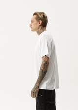 AFENDS Mens Magic Wizzo - Boxy T-Shirt - White - Afends mens magic wizzo   boxy t shirt   white 