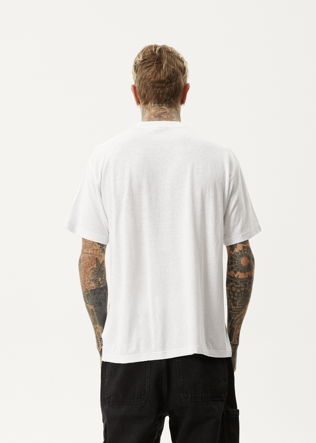 AFENDS Mens Magic Wizzo - Boxy T-Shirt - White 